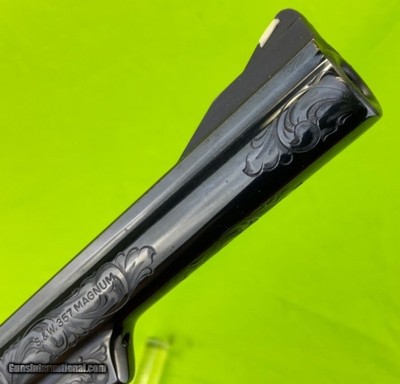 Exquisite Smith And Wesson S&W Factory Engraved 19 - 4 357 Mag Ivory Stocks - Image 10 of 17