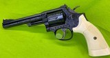 Exquisite Smith And Wesson S&W Factory Engraved 19 - 4 357 Mag Ivory Stocks