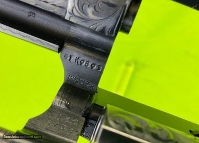 Exquisite Smith And Wesson S&W Factory Engraved 19 - 4 357 Mag Ivory Stocks - Image 11 of 17
