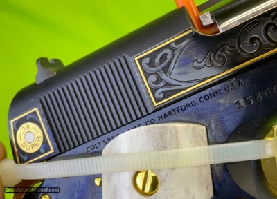 LIMITED EDITION COLT 1911 STAG EL COMPADRE 38 SUPER DAVIDSON RARE 1 Of 500 - Image 7 of 9