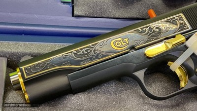 LIMITED EDITION COLT 1911 STAG EL COMPADRE 38 SUPER DAVIDSON RARE 1 Of 500 - Image 5 of 9