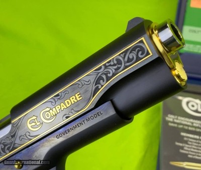 LIMITED EDITION COLT 1911 STAG EL COMPADRE 38 SUPER DAVIDSON RARE 1 Of 500 - Image 8 of 9