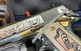 TALO LIMITED COLT 1911 ROSE GOLD MEXICAN HERITAGE 1 OF 300 38 SUPER RARE - 5 of 11