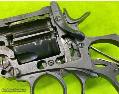 British Webley 455 Factory Cut Away 6 In 1917 Dated MKVI WWI Mark VI War - Image 3 of 8