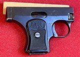 Fritz Mann Model 1921 German Semi Auto Pocket Pistol 25 ACP 6.35 Pre WWII Post WWI Derringer - 2 of 12