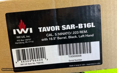 Rare UNFIRED IWI TAVOR 5.56 NATO CARBINE SERIAL #8 COLLECTOR LEFT HANDED - Image 2 of 9