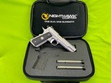 NIGHTHAWK CUSTOM 1911 Firehawk 45 ACP Auto Ported IOS Optic Ready & Full Stainless Upgrade - 1 of 15