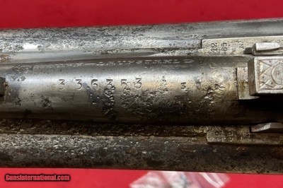 RARE WWII M30 GERMAN LUFTWAFFE J.P. SAUER DRILLING RIFLE COMBO 9.3x74R 12 Ga - Image 10 of 14