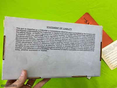 IAI AMT Irwindale Semi Auto Automag III 30 Carbine 6 3/8 Box Paper Auto Mag - Image 17 of 19