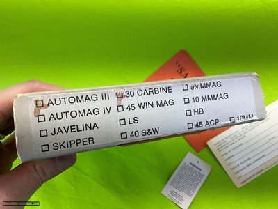 IAI AMT Irwindale Semi Auto Automag III 30 Carbine 6 3/8 Box Paper Auto Mag - Image 15 of 19