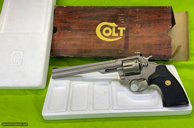 Colt Trooper MKIII MK III Mark 3 8 Inch Electroless Nickel .357 In Box 1978