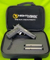 NEW Nighthawk Custom 1911 Warhawk 9MM Carry Pistol NHC Black Single Stack - 1 of 17