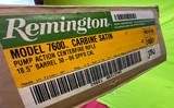 Remington Model 7600 Pump Action 30-06 18 1/2 In Carbine Deluxe Satin Box - 3 of 20