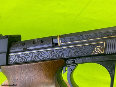 Hammerli Swiss Model 208S 208-S 22 LR Engraved Presentation Grade Semi Auto Target Pistol - Image 12 of 19