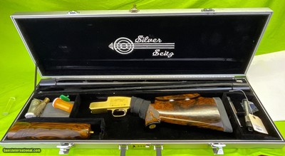 CUSTOM Factory SILVER SEITZ Trap 12 GA 2 Barrel Set Competition Rib