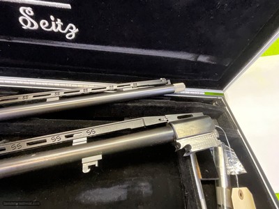CUSTOM Factory SILVER SEITZ Trap 12 GA 2 Barrel Set Competition Rib - Image 11 of 19