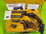 DAN WESSON Revolver 15-2 Pistol PAC 5 Barrel Set 357 Magnum Case Extras DWA - 2 of 20
