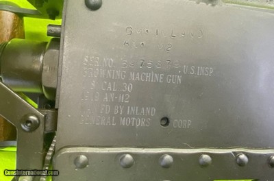 FULL AUTO ANM2 1919 308 NATO EFILE BELT FED 7.62 INLAND AN-M2 DEALER SAMPLE - Image 4 of 10