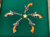 RARE 5 COLT Single Action Army SHERIFFS Custom Shop Reserve Set ROYAL BLUE 3rd Generation 1987 Limited - 2 of 20