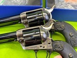 CONSECUTIVE PAIR COLT SINGLE ACTION ARMY SAA 38 Special 3rd Gen Tuned 5 1/2 Barrel - 4 of 19