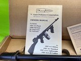 LNIB Thompson Auto Ordnance 1927 A3 22 LR Semi Auto Rifle 18” West Hurley - 10 of 18