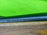 Sako 85M 85 6.5X55 Swedish 22 Inch Rifle Sights & Rings Blued Walnut Deluxe - 15 of 17