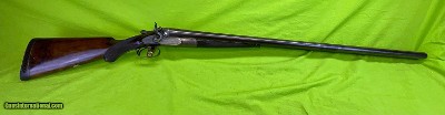 RARE W.W. Greener 8 Bore Gauge Double Barrel Toplever Hammer SxS Antique