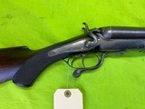 English Isaac Hollis London Underlever Hammer SxS Double Rifle 577 Express - 12 of 20