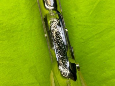 RARE Master Engraved D.W. Harris NICKEL COLT 1911 Combat Commander 45 ACP Texas Ranger Documented - Image 6 of 20