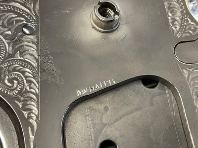 RARE Master Engraved D.W. Harris NICKEL COLT 1911 Combat Commander 45 ACP Texas Ranger Documented - Image 16 of 20