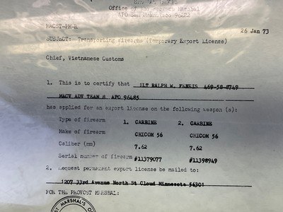 RARE VIETNAM War Bringback CHINESE SKS MAC V SOG Trophy Documented Captured 7.62x39 - Image 4 of 20