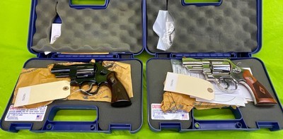 S&W 24-6 Lew Horton 44 Special 1 Of 250 Set Pair Blued Nickel Serial #1