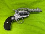 Ruger Vaquero 3 3/4 Sheriffs SAA Barnett Master Engraved Cowboy 10596 TALO 44 Magnum - 5 of 14