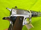 COLT 1911 Custom Shop BSTS Bright Stainless 45 ACP 5” 01070BSTS O Engraved - 13 of 14