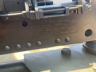 50 BMG Cal Browning COLT M3 Tripod M2 NWJ Aircraft Semi Auto Belt Fed WWII - Image 9 of 12