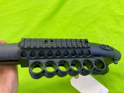 Custom Limited MG Arms MFG ‘THE PIG’ Super Shorty 12GA AOW Pump Shotgun 12 GA Mossberg 590 - Image 6 of 16