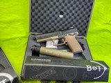 RARE CONSECUTIVE Pair FDE Tan HK MARK 23 B&T SUPPRESSOR 45 ACP Auto Matching Set - 2 of 8