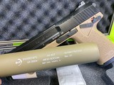 RARE CONSECUTIVE Pair FDE Tan HK MARK 23 B&T SUPPRESSOR 45 ACP Auto Matching Set - 3 of 8