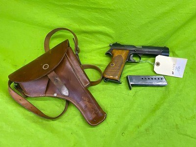 Sig Sauer P210 Swiss Army P49 9MM Semi Auto Military Pistol Holster Rig C&R