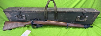 British Lee Enfield Training Rifle MK1 No 7 22 LR Transit Chest SMLE WWII