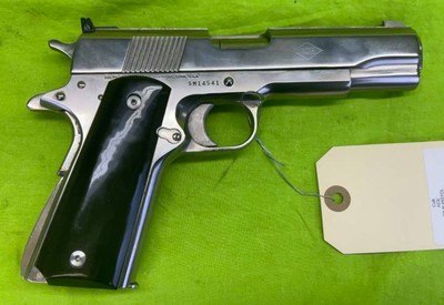 RARE Colt Service Model ACE 22 LR 1911 5” Electroless Nickel Plate MFG 1980-81 - Image 6 of 20