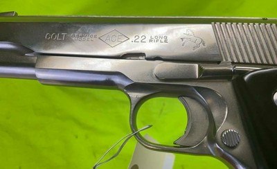 RARE Colt Service Model ACE 22 LR 1911 5” Electroless Nickel Plate MFG 1980-81 - Image 17 of 20