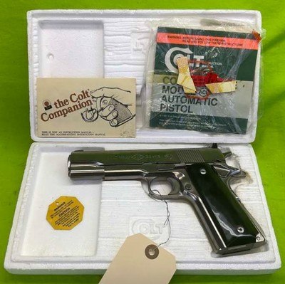 RARE Colt Service Model ACE 22 LR 1911 5” Electroless Nickel Plate MFG 1980-81