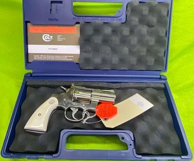 Custom Colt Python 357 Magnum Stainless Ported Revolver Ivory Lite 2 1/2 In