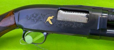 Winchester Model 12 Shotgun PIGEON Grade Gold Inlays & Engraved 1953 Trap Skeet C&R - Image 4 of 14