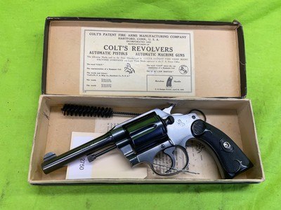 Colt Police Positive Special 38 Spl 4” Blue PRE-WAR 1922 Revolver Box C&R