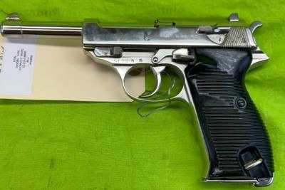 German Walther AC43 P38 9MM Pistol P 38 Rig Nickel Plated Semi WWII C&R - Image 3 of 18