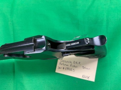German Reform Pistol Schuler 1909-1914 6.35 Browning 25 ACP Derringer C&R - Image 5 of 13