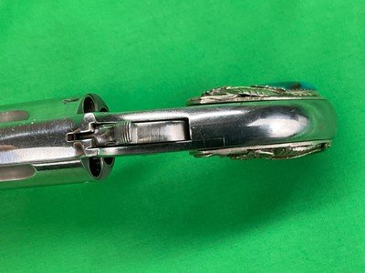 NAA North American Arms 22 WMR 2” Revolver Derringer Western Jade Sterling Belt Buckle - Image 10 of 20