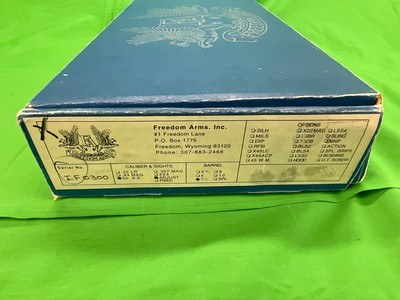 USED Freedom Arms Model 555 7 1/2” NON Ported 50 AE Revolver Stainless Box - Image 3 of 16